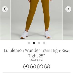NWT Lululemon Wunder Train HR Tight 25''